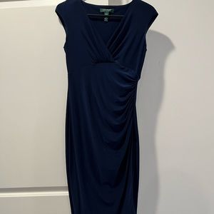 Ralph Lauren Midi navy blue dress